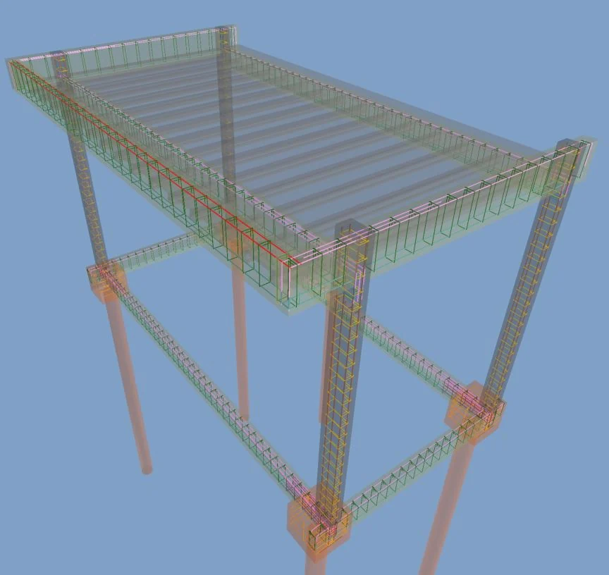Modelo estrutural tridimensional